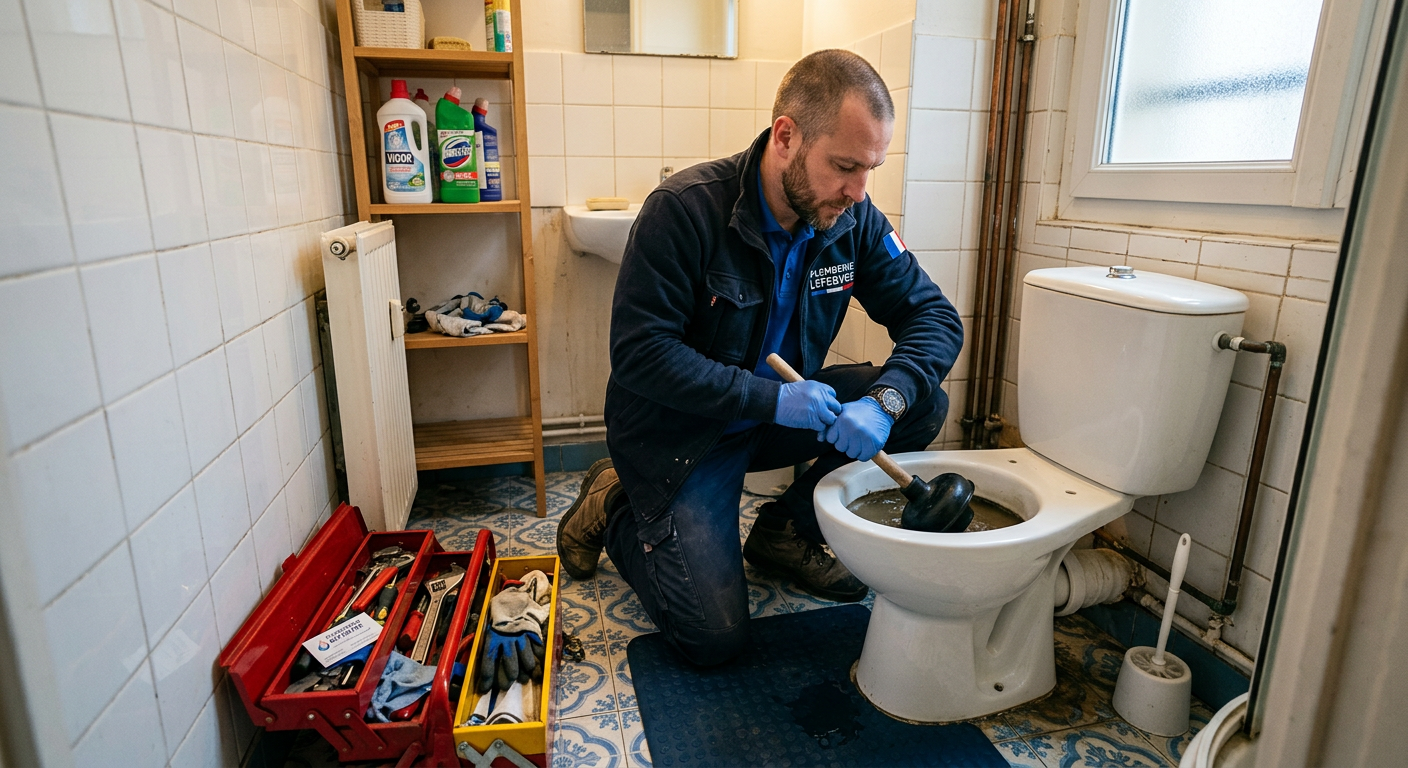 Débouchage WC en urgence par un plombier à Sartrouville